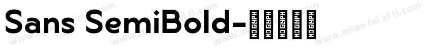 Sans SemiBold字体转换
